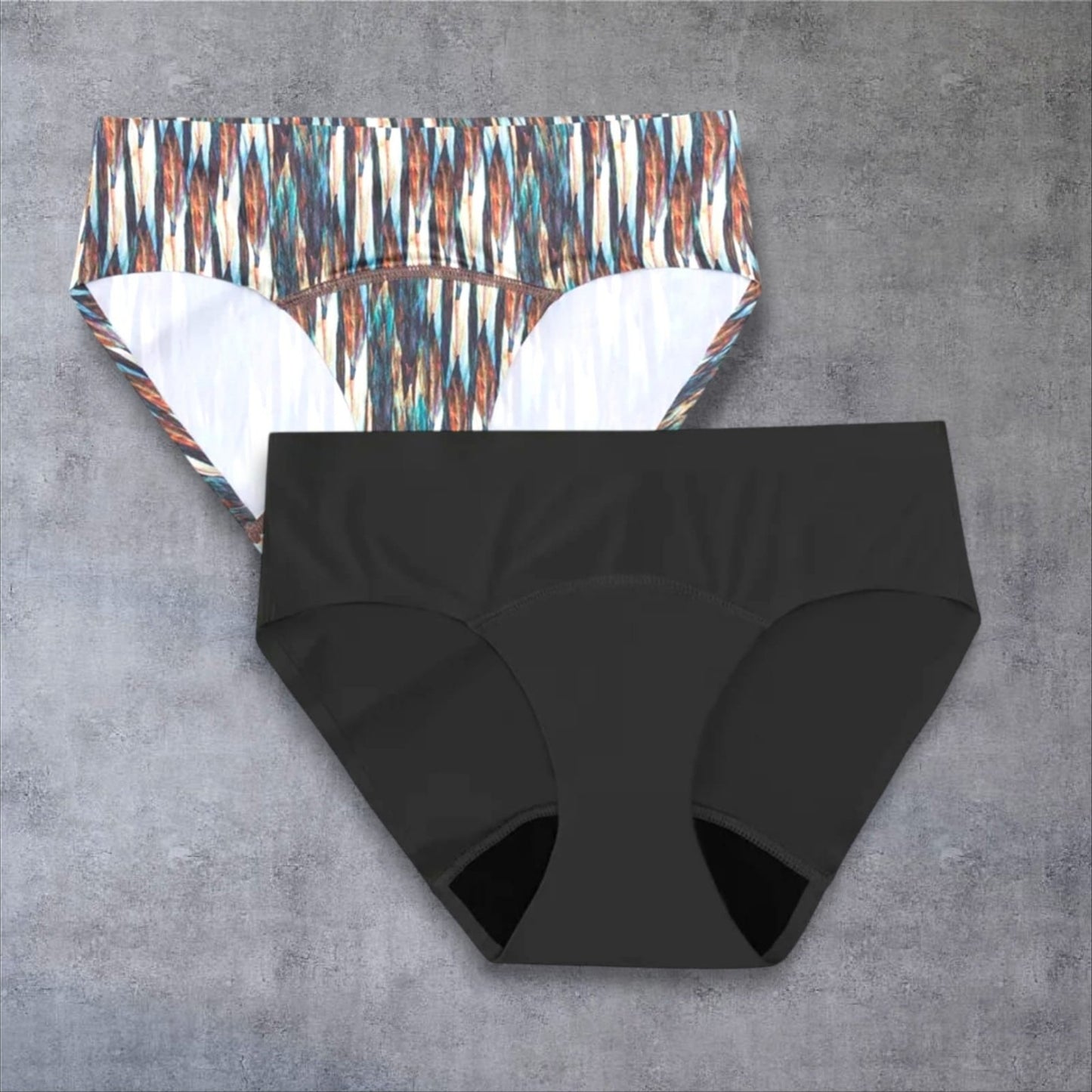 Period pants full brief available in sizes S to 3XL, featuring leak-proof technology and an optional gift box.